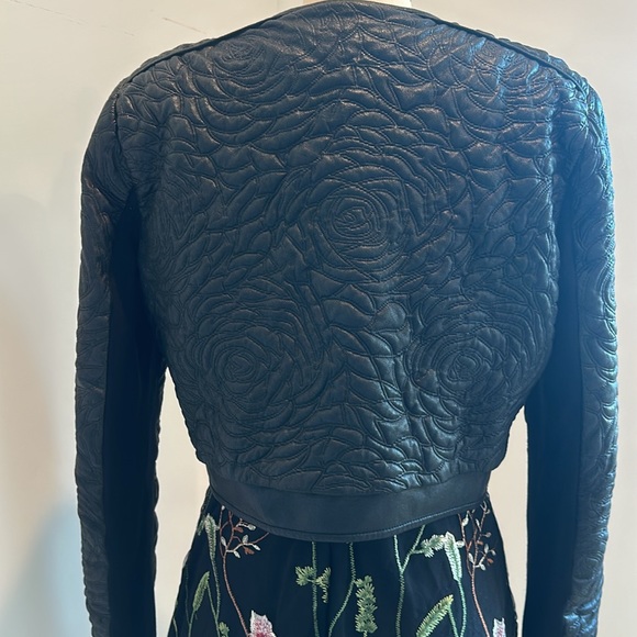 BCBG faux leather zip front bomber jacket - Picture 2 of 6